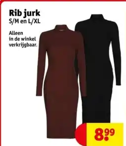 Kruidvat Rib jurk aanbieding