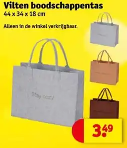 Kruidvat Vilten boodschappentas aanbieding