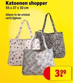 Kruidvat Katoenen shopper aanbieding