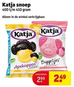 Kruidvat Katja snoep aanbieding
