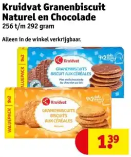Kruidvat Kruidvat Granenbiscuit Naturel en Chocolade aanbieding