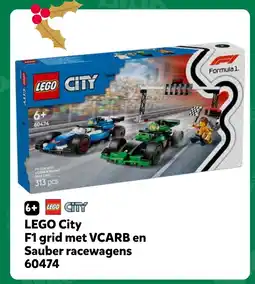 Intertoys LEGO CITY F1 grid met VCARB en Sauber racewagens 60474 aanbieding