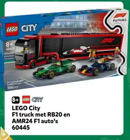 Intertoys LEGO City F1 truck met RB20 en AMR24 F1 auto's 60445 aanbieding