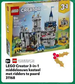 Intertoys LEGO Creator 3 in 1 middeleeuws kasteel met ridders te paard aanbieding