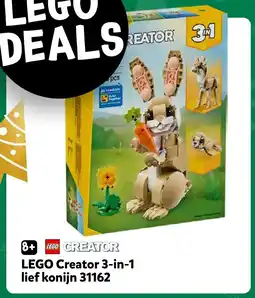 Intertoys LEGO Creator 3-in-1 lief konijn 31162 aanbieding