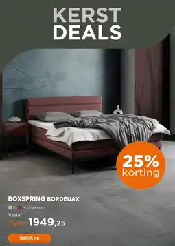 TotaalBED Boxspring Bordeaux aanbieding