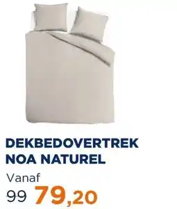 TotaalBED Dekbedovertrek Noa Naturel 140 x 200/220 cm aanbieding