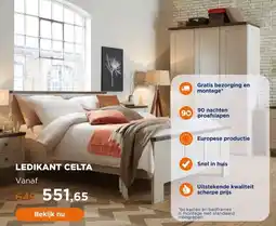 TotaalBED Bed Celta | 140 x 200 cm | Wit decor aanbieding