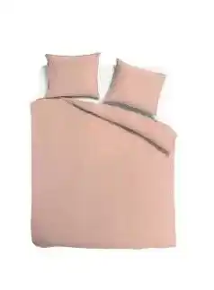 TotaalBED Dekbedovertrek Noa Pastel Brique 140 x 200/220 cm aanbieding