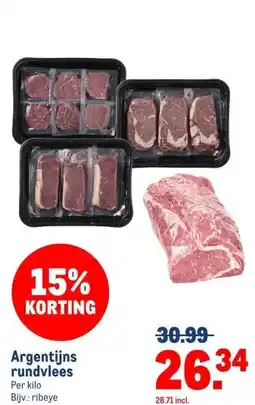 Makro Argentijns rundvlees aanbieding