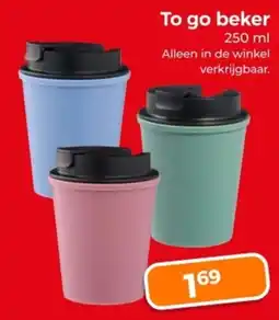 Trekpleister To go beker aanbieding