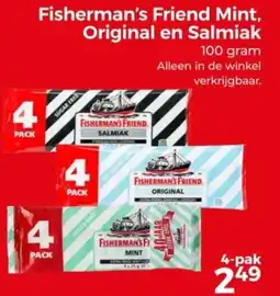 Trekpleister Fisherman's Friend Mint, Original en Salmiak aanbieding
