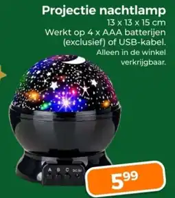 Trekpleister Projectie nachtlamp aanbieding