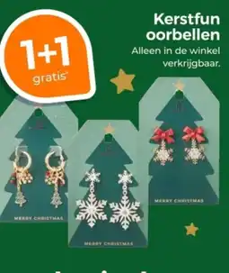 Trekpleister Kerstfun oorbellen aanbieding