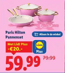 Lidl Paris Hilton Pannenset aanbieding