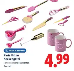 Lidl Paris Hilton Keukengerei aanbieding