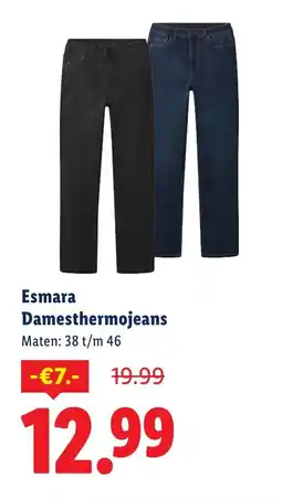 Lidl Esmara Damesthermojeans aanbieding