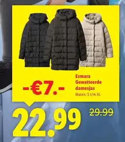 Lidl Esmara Gewatteerde damesjas aanbieding