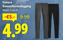 Lidl Esmara Damesthermolegging aanbieding