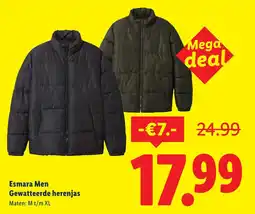 Lidl Esmara Men Gewatteerde herenjas aanbieding