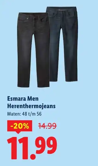 Esmara Men Herenthermojeans