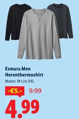 Lidl Esmara Men Herenthermoshirt aanbieding