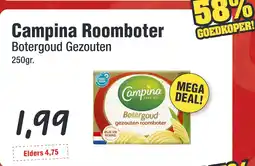Budget Food Campina Roomboter Botergoud Gezouten aanbieding