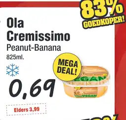 Budget Food Ola Cremissimo Peanut-Banana aanbieding