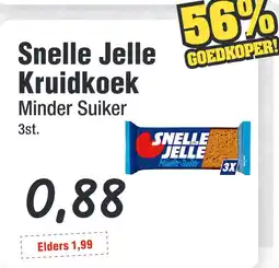 Budget Food Snelle Jelle Kruidkoek Minder Suiker aanbieding