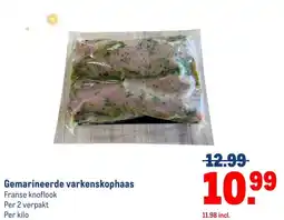 Makro Gemarineerde varkenskophaas aanbieding