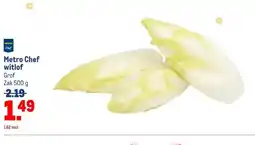 Makro Metro Chef witlof aanbieding