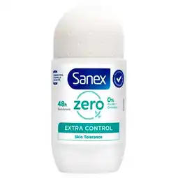 Trekpleister Sanex Zero% Extra Control 48H Deodorant Roller aanbieding