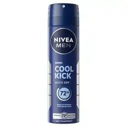 Trekpleister NIVEA Men Cool Kick Antitranspirant Spray aanbieding