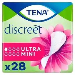 Trekpleister Tena Lady Discreet Ultra Mini Inlegkruisjes aanbieding