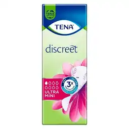 Trekpleister Tena Lady Discreet Ultra Mini Inlegkruisjes aanbieding