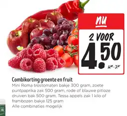 Jumbo Combikorting groente en fruit aanbieding