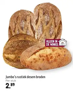 Jumbo Jumbo's rustiek desem broden aanbieding