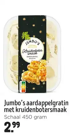 Jumbo Jumbo's aardappelgratin met kruidenbotersmaak aanbieding