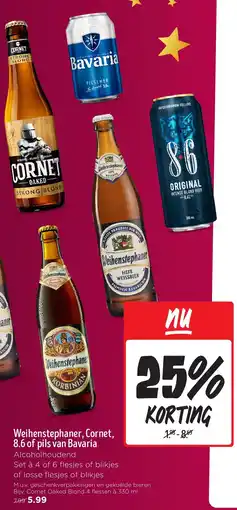 Jumbo Weihenstephaner, Cornet, 8.6 of pils van Bavaria aanbieding