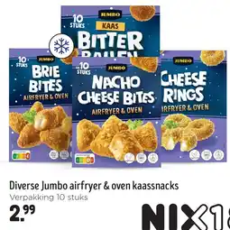 Jumbo Diverse Jumbo airfryer & oven kaassnacks aanbieding