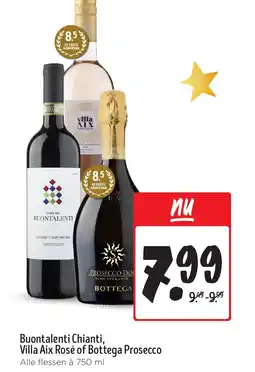 Jumbo Buontalenti Chianti, Villa Aix Rosé of Bottega Prosecco aanbieding