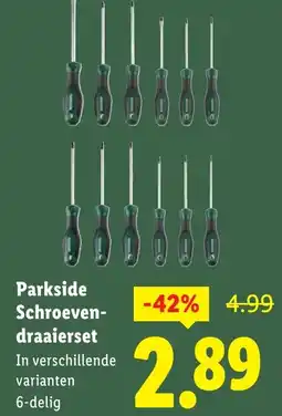 Lidl Parkside Schroevendraaierset aanbieding