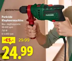 Lidl Parkside Klopboormachine aanbieding