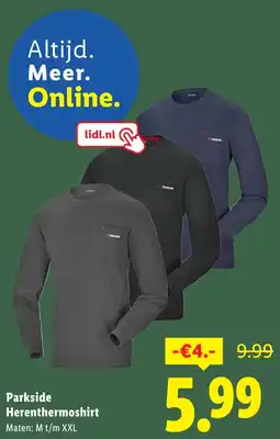 Lidl Parkside Herenthermoshirt aanbieding