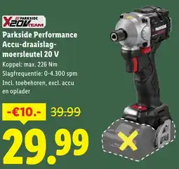 Lidl Parkside Performance Accu-draaislagmoersleutel 20V aanbieding