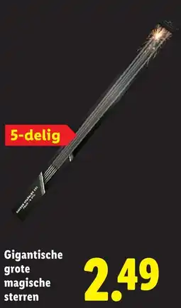 Lidl Gigantische grote magische sterren aanbieding