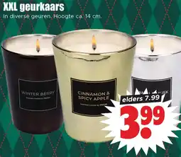 Dirk XXL geurkaars aanbieding