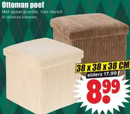 Dirk Ottoman poef aanbieding
