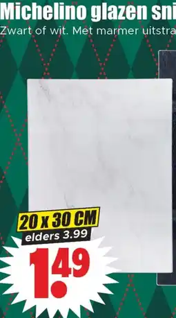 Dirk Michelino glazen snijplank aanbieding
