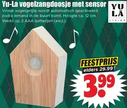 Dirk Yu-La vogelzangdoosje met sensor aanbieding